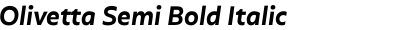 Olivetta Semi Bold Italic